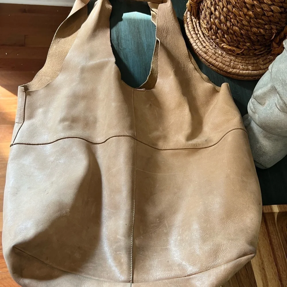 Banana Republic Factory / GAP Vegan Suede Lotus Tote Biscotti Color